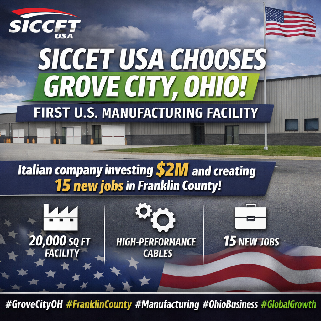 SICCET USA Chooses Grove City for First U.S. Manufacturing Facility